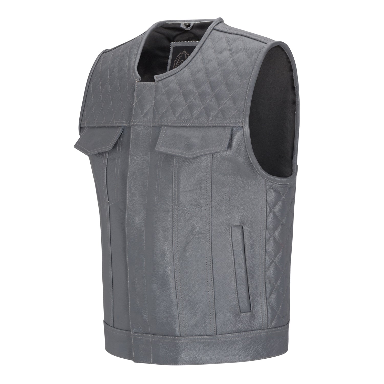 Grey 2025 leather vest